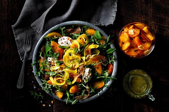 Pickled Peach and Fresh Mozzarella Salad Recipe