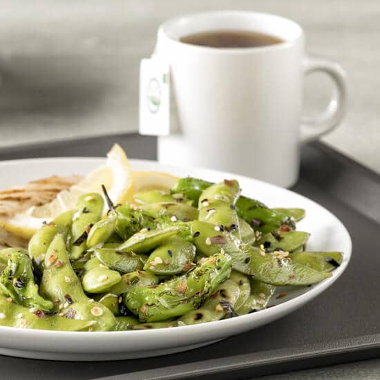 Healthcare Recipes Edamame and Shishito Peppers